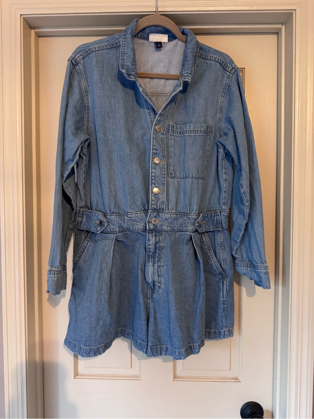 Light Blue Denim Jumpsuit
